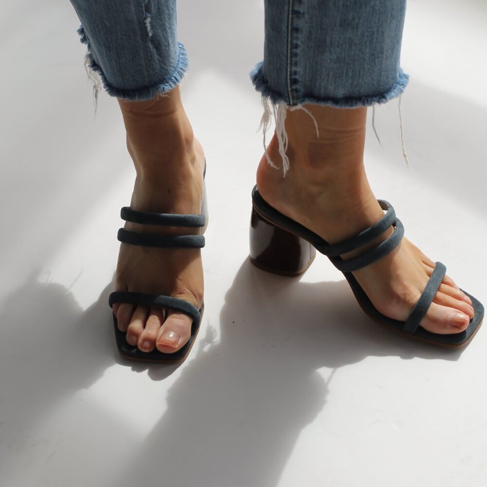 ALOHAS Indiana Grey Heeled Sandal